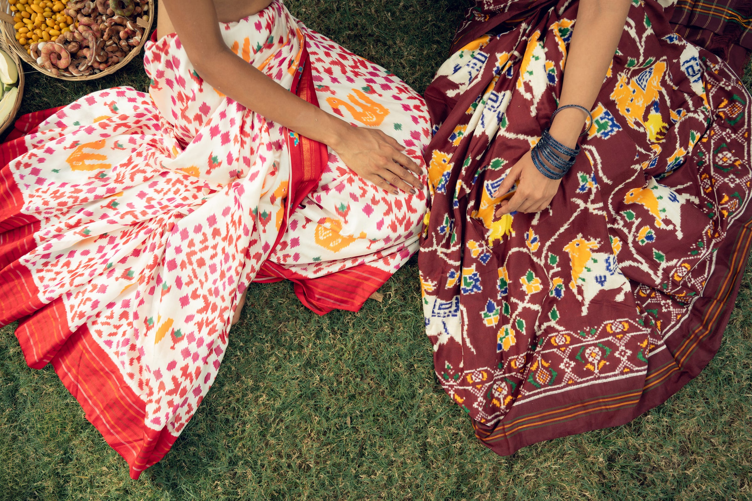 Brown Pichwaie Double Ikkat Saree